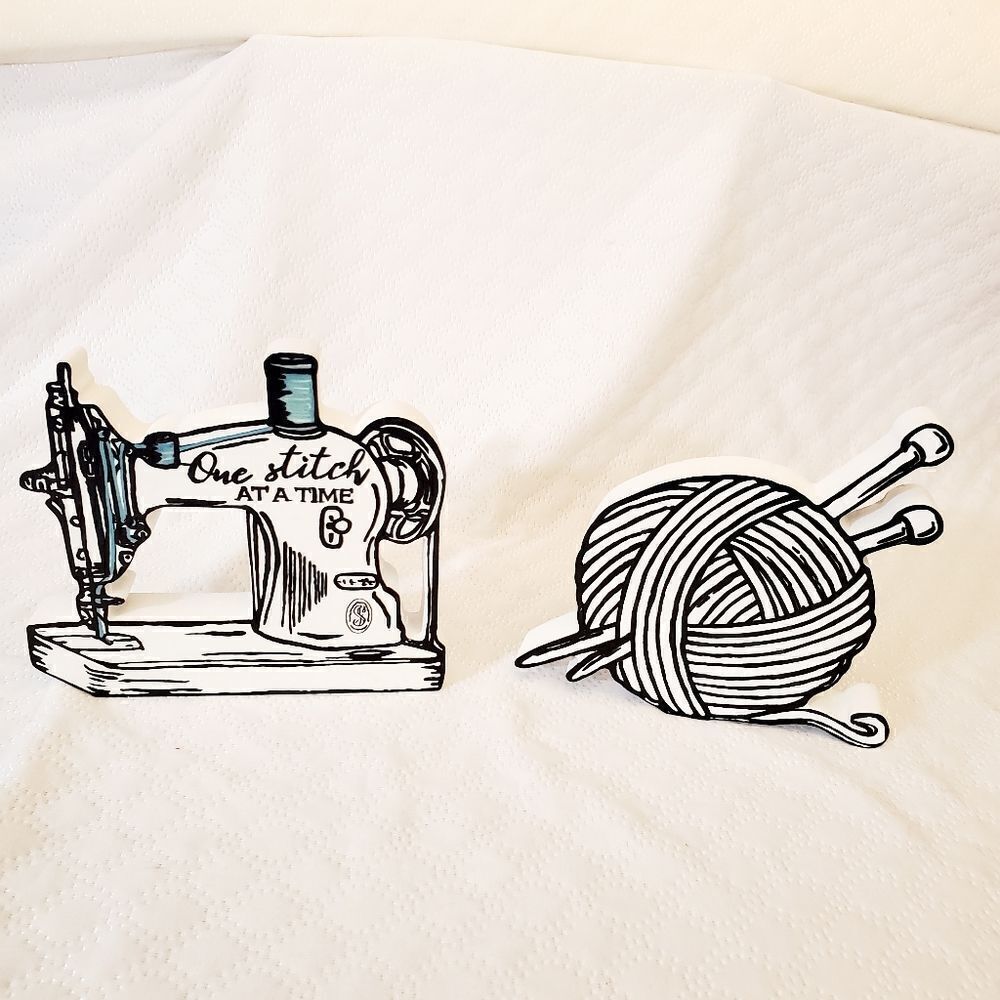 Sewing Machine & Yarn Tabletop Decor by Ashland